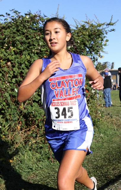 NCS XC D2 Girls-067.JPG - 2009 North Coast Section Cross Country Championships, Hayward High School, Hayward, California